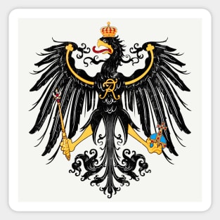 Prussia - Vintage Style Coat of Arms Eagle Design Sticker